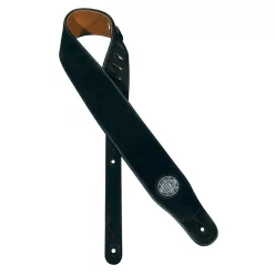   GST-510-BK Gaucho Stylish Deluxe Series guitar strap, natural back, black suede