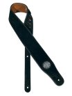 GST-510-XB Gaucho Stylish Deluxe Series guitar strap, natural back, black suede, extra long, length: 180 cm.