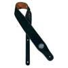 GST-510-XB Gaucho Stylish Deluxe Series guitar strap, natural back, black suede, extra long, length: 180 cm.