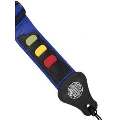   GST-55-CU Gaucho Standard Series guitar strap, with 3 pick holders, cobalt blue nylon