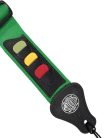 GST-55-GN Gaucho Standard Series guitar strap, with 3 pick holders, green nylon