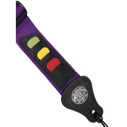   GST-55-PU Gaucho Standard Series guitar strap, with 3 pick holders, purple nylon