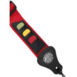   GST-55-RD Gaucho Standard Series guitar strap, with 3 pick holders, red nylon