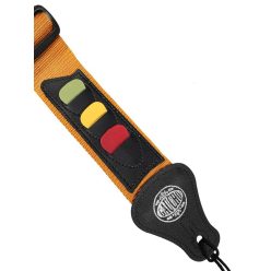   GST-55-YE Gaucho Standard Series guitar strap, with 3 pick holders, yellow nylon