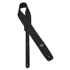   GST-610-BK Gaucho Padded Suede Series guitar strap, black suede top, black suede back