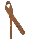 GST-610-LBR Gaucho Padded Suede Series guitar strap, light brown suede top, light brown suede back