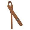 GST-610-LBR Gaucho Padded Suede Series guitar strap, light brown suede top, light brown suede back