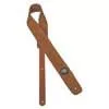 GST-610-LBR Gaucho Padded Suede Series guitar strap, light brown suede top, light brown suede back