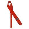 GST-610-RD Gaucho Padded Suede Series guitar strap, red suede top, red suede back