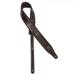   GST-643-DBR Gaucho Buffalo III Series guitar strap, faux leather, dark brown