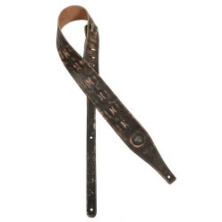   GST-644-DBR Gaucho Buffalo IV Series guitar strap, faux leather, dark brown