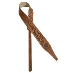   GST-645-LBR Gaucho Buffalo V Series guitar strap, faux leather, light brown