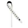 GST-648-WH Gaucho Buffalo Lace Series guitar strap, faux leather and lace, white