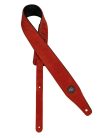 GST-662-RD Gaucho Suede Two Series guitar strap, top quality suede, red