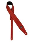 GST-663-RD Gaucho Suede Three Series guitar strap, top quality suede, red