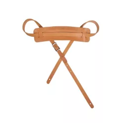   GST-925-NT Gaucho Vintage Series guitar strap, top quality European leather, adjustable belt buckle, natural, made in Italy
