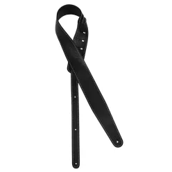   GST-951-BK Gaucho Cobbler Series guitar strap, top quality European leather, 5,5 cm. wide, black, made in Italy
