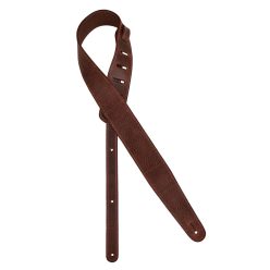   GST-951-DBR Gaucho Cobbler Series guitar strap, top quality European leather, 5,5 cm. wide, dark brown, made in Italy