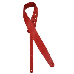   GST-951-RD Gaucho Cobbler Series guitar strap, top quality European leather, 5,5 cm. wide, red, made in Italy