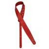 GST-951-RD Gaucho Cobbler Series guitar strap, top quality European leather, 5,5 cm. wide, red, made in Italy