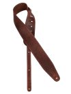 GST-952-DBR Gaucho Cobbler Series guitar strap, top quality European leather, 7 cm. wide, dark brown, made in Italy