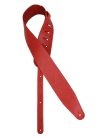 GST-952-RD Gaucho Cobbler Series guitar strap, top quality European leather, 7 cm. wide, red, made in Italy