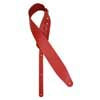 GST-952-RD Gaucho Cobbler Series guitar strap, top quality European leather, 7 cm. wide, red, made in Italy