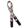 GSTU-80-MC Gaucho Standard Series ukulele strap with multicolor flowers