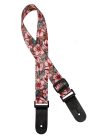 GSTU-80-PK Gaucho Standard Series ukulele strap with pink flowers