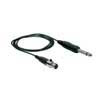 GWS-INST Gatt Audio  instrument cable for GWS-61B beltpack, with 3 pin mini xlr connector and 6.3mm jack