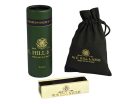 H-2065 W.E. Hill & Sons  Premium rosin for violin - dark - encased in a solid maplewood holder, with protection pouch