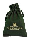 H-2065 W.E. Hill & Sons  Premium rosin for violin - dark - encased in a solid maplewood holder, with protection pouch