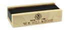 H-2066 W.E. Hill & Sons  Premium rosin for viola - dark - encased in a solid maplewood holder, with protection pouch