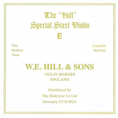 H-4410MB W.E. Hill & Sons  violin string E-1 medium, ball end