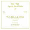 H-4410MB W.E. Hill & Sons  violin string E-1 medium, ball end