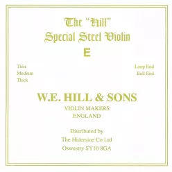 H-4410WL W.E. Hill & Sons  violin string E-1 light, loop end
