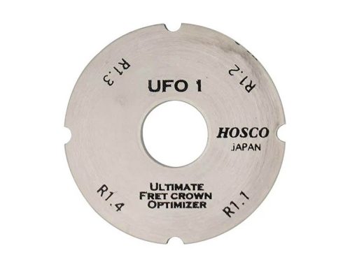 H-FF-UFO1 Hosco Japan  ultimate fret crown optimizer, four radii (1.1-1.4mm) for small-medium frets, #600 grit diamond