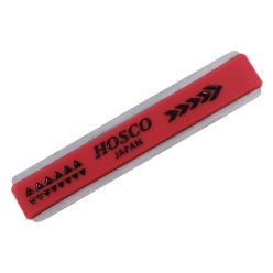   H-FF3 Hosco Japan  compact fret crown file, jumbo (R:3mm) coarse cut and fine cut, red