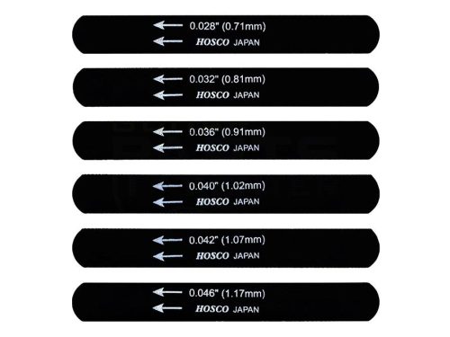 H-NF-CG Hosco Japan  black nut file set for classical guitar, 6 pcs (028,032,036,040,042,046)