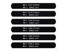 H-NF-EG010 Hosco Japan  black nut file set for electric guitar, 6 pcs (010,013,016,028,036,046)