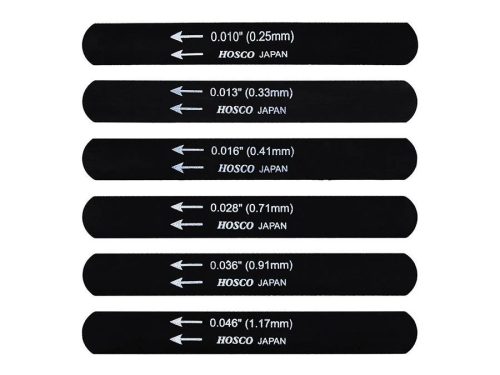 H-NF-EG010 Hosco Japan  black nut file set for electric guitar, 6 pcs (010,013,016,028,036,046)