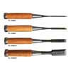 H-TLINMSET4 Hosco Japan  chisel starter set of four wood chisels (3/6/12/24 mm) in a canvas roll-up tool bag