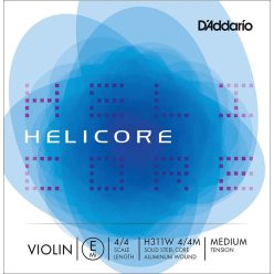   H311W-44M D'Addario Helicore violin string E-1 4/4, medium, aluminum wound