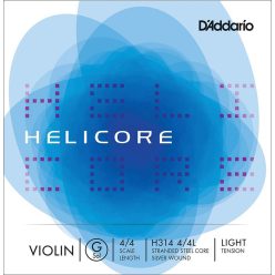   H314-44L D'Addario Helicore violin string G-4 4/4, light, silver wound