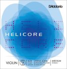 H314-44M D'Addario Helicore violin string G-4 4/4, medium, silver wound