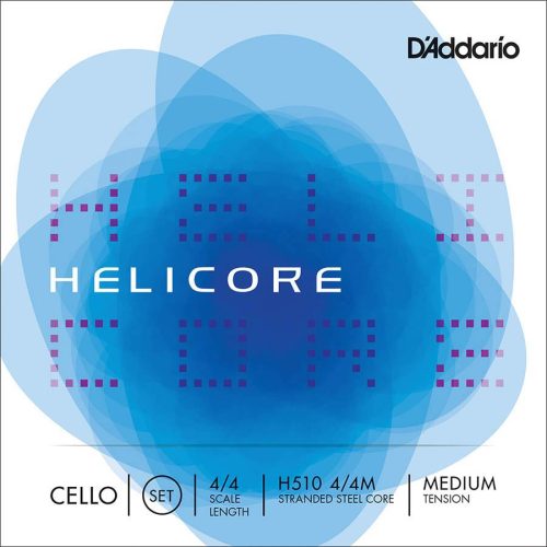 H510-44M D'Addario Helicore cello string set 4/4, medium