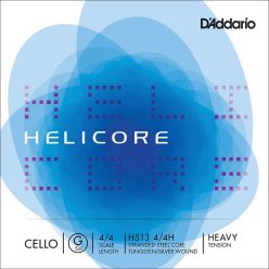   H513-44H D'Addario Helicore cello string G-3 4/4, heavy, tungsten/silver