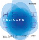 H610-12M D'Addario Helicore Orchestral double bass string set 1/2, medium, nickel