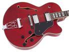 H7F/STR Sire Guitars H Series Larry Carlton electric archtop guitar, see through red