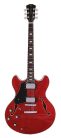 H7L/STR Sire Guitars H Series Larry Carlton electric archtop guitar lefty see through red